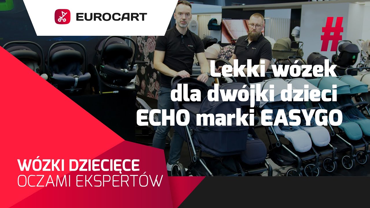 Lekki w&oacute;zek dla dw&oacute;jki dzieci ECHO marki EASYGO - W&oacute;zki Dziecięce Oczami Ekspert&oacute;w