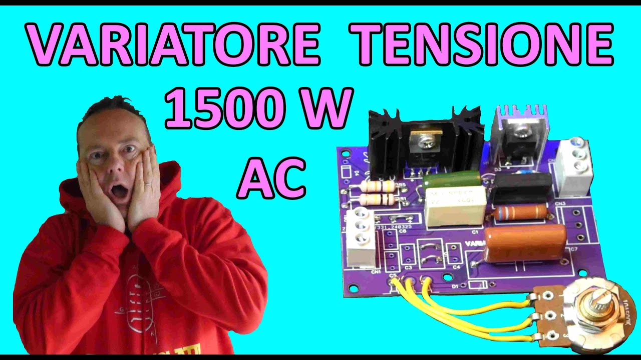 0895: VARIATORE DI TENSIONE AC POTENZA 1,5 kW in #kit DI MONTAGGIO