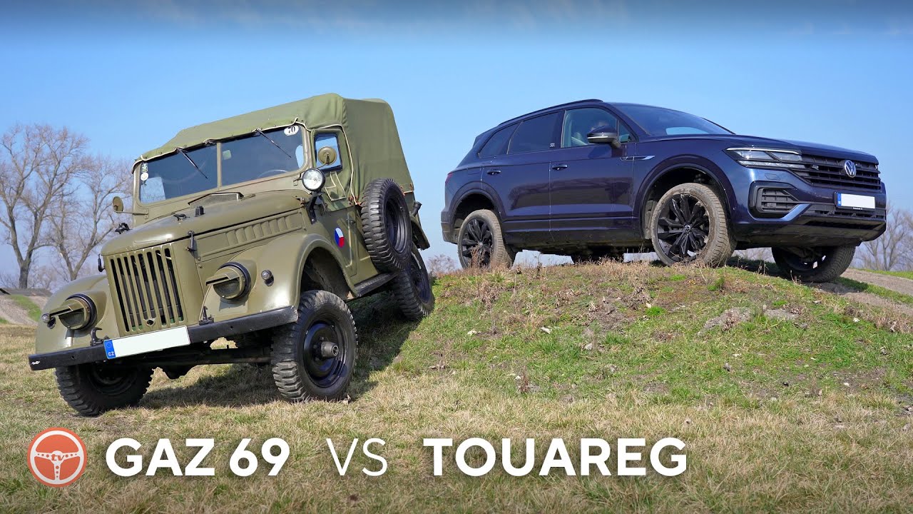Súboj VW Touareg vs GAZ 69 (civil vs armáda) - volant.tv test