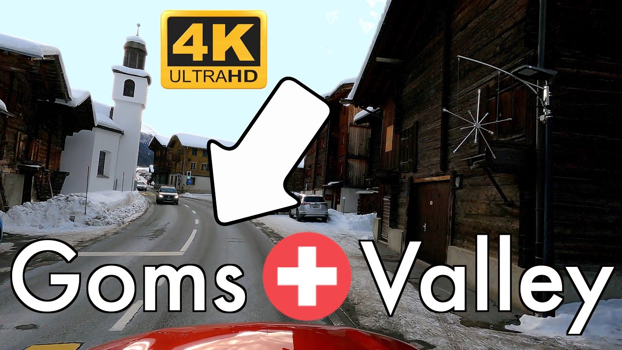 Goms Valley Scenic Drive from Ulrichen to Fiesch | Switzerland 4k