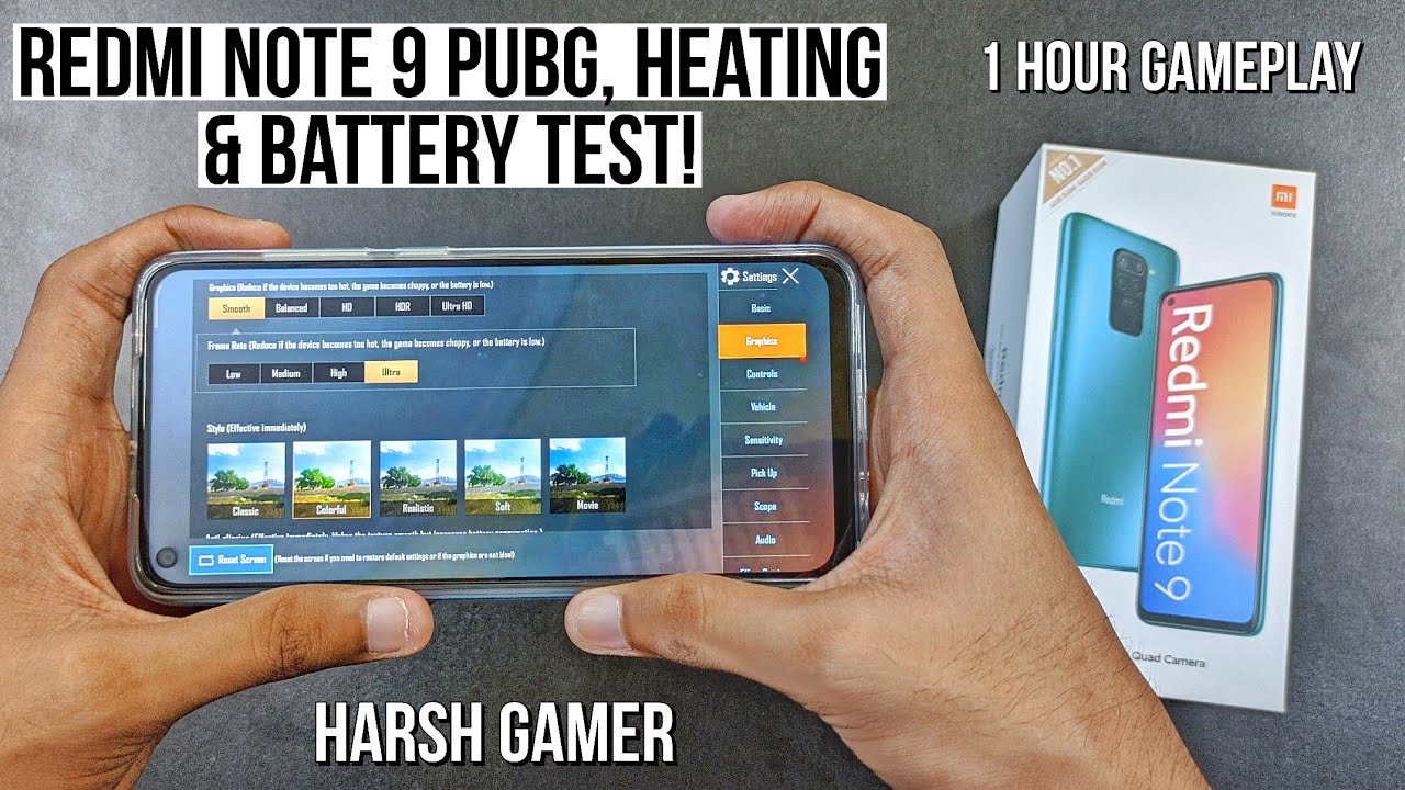 Redmi Note 9 Pubg Test, Heating & Battery Test! | 1 Hour EXTREME Gameplay!