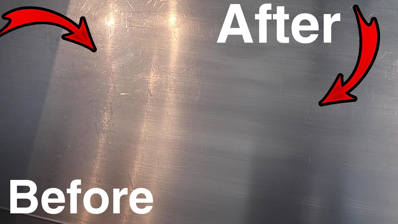 #1 BEST WAY to Remove Scratches from Stainless Steel!