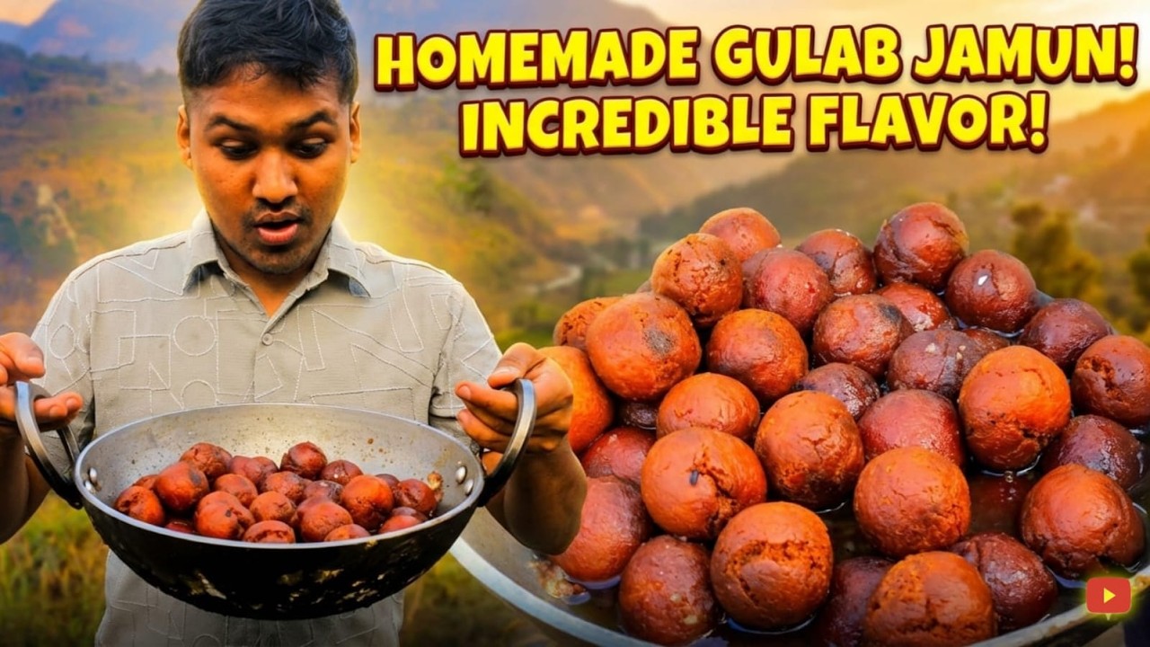 Home Made Delicious Gulab Jamun/Bread Gulab Jamun