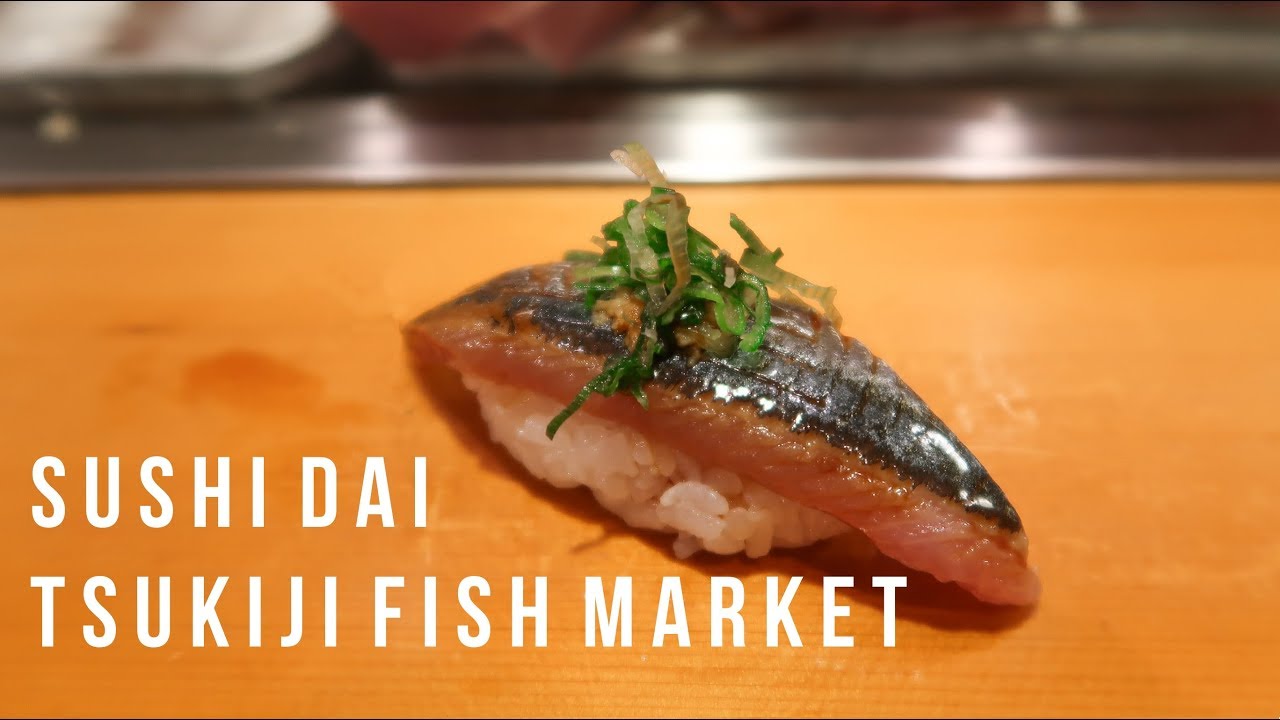 Omakase Sushi Dai Guide in Tsukiji Fish Market - vlog #030