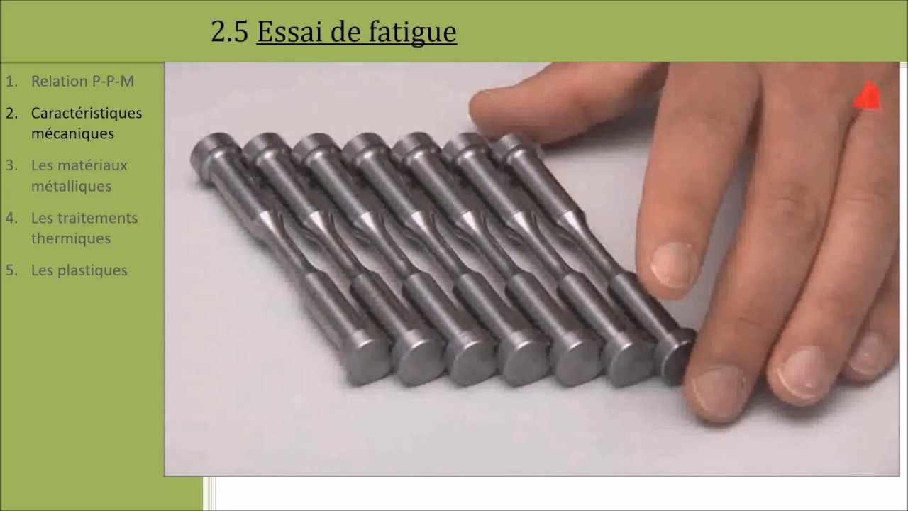 Matériaux: 2.5  Essai fatigue (PTSI)