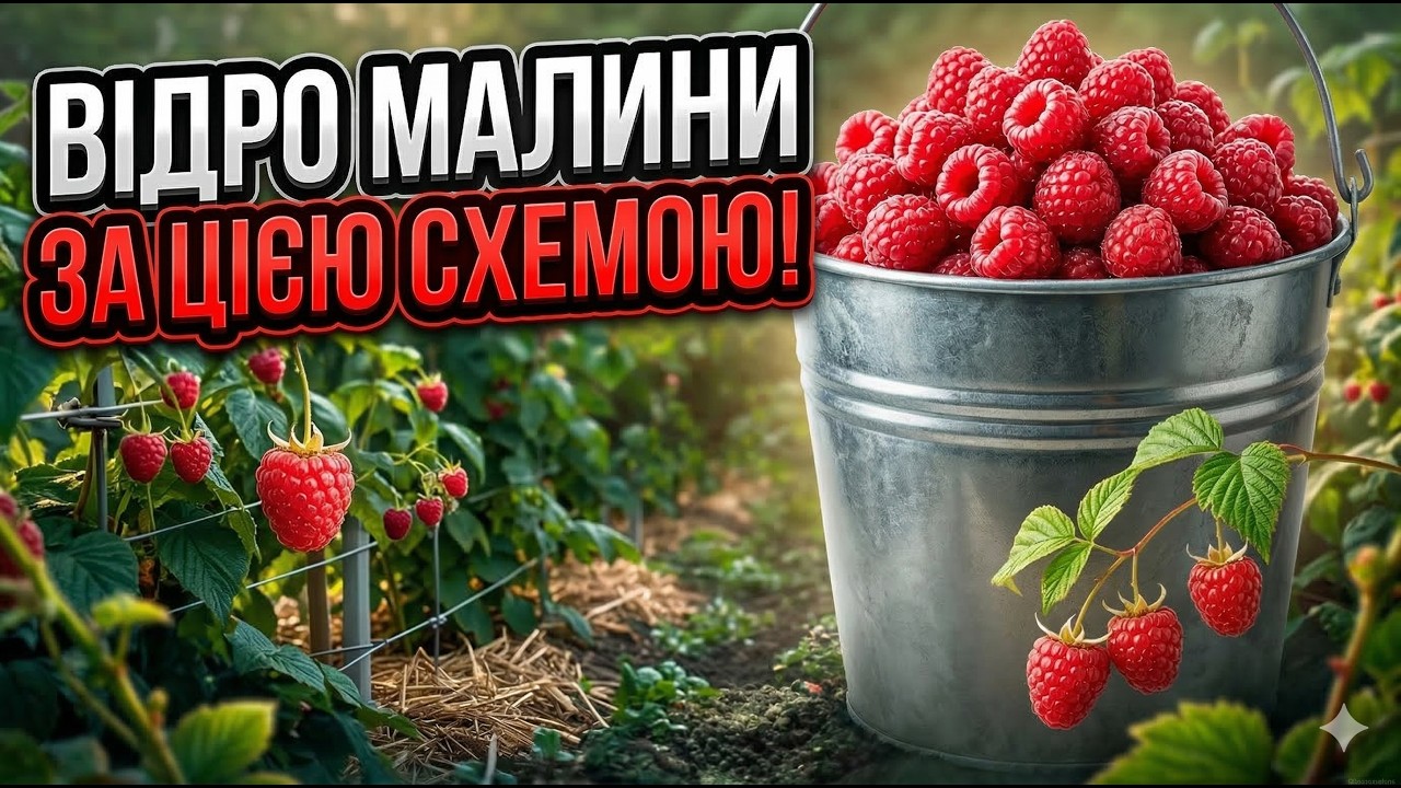 Збираю ВІДРО малини з куща! Моя СХЕМА догляду: всі секрети!
