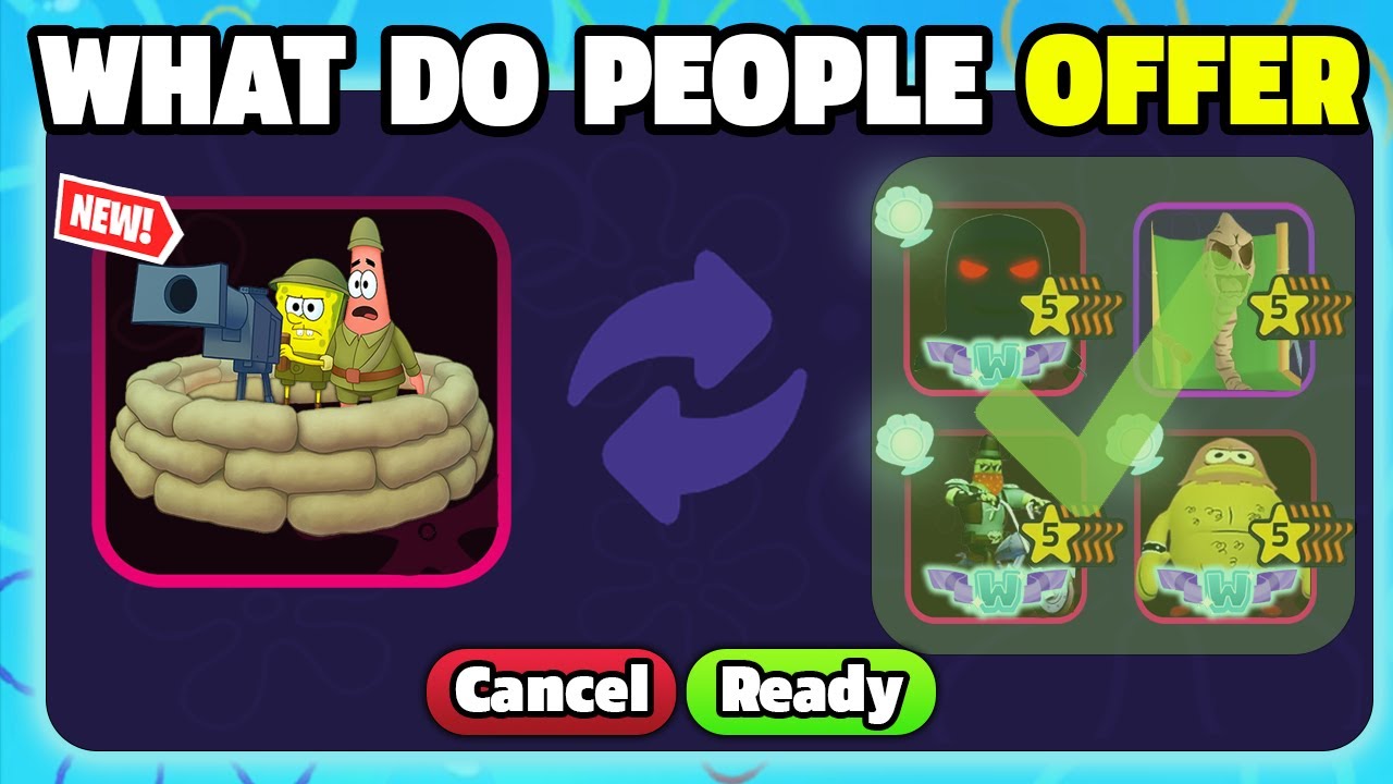 What Do People Offer for Bunker Boys (SpongeBob TD)