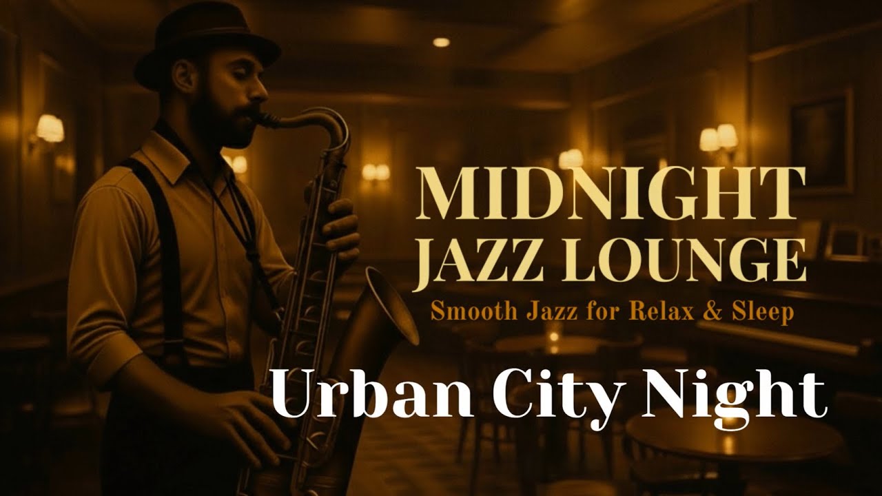 Urban Night Smooth Jazz with City Lights | Midnight Jazz Lounge