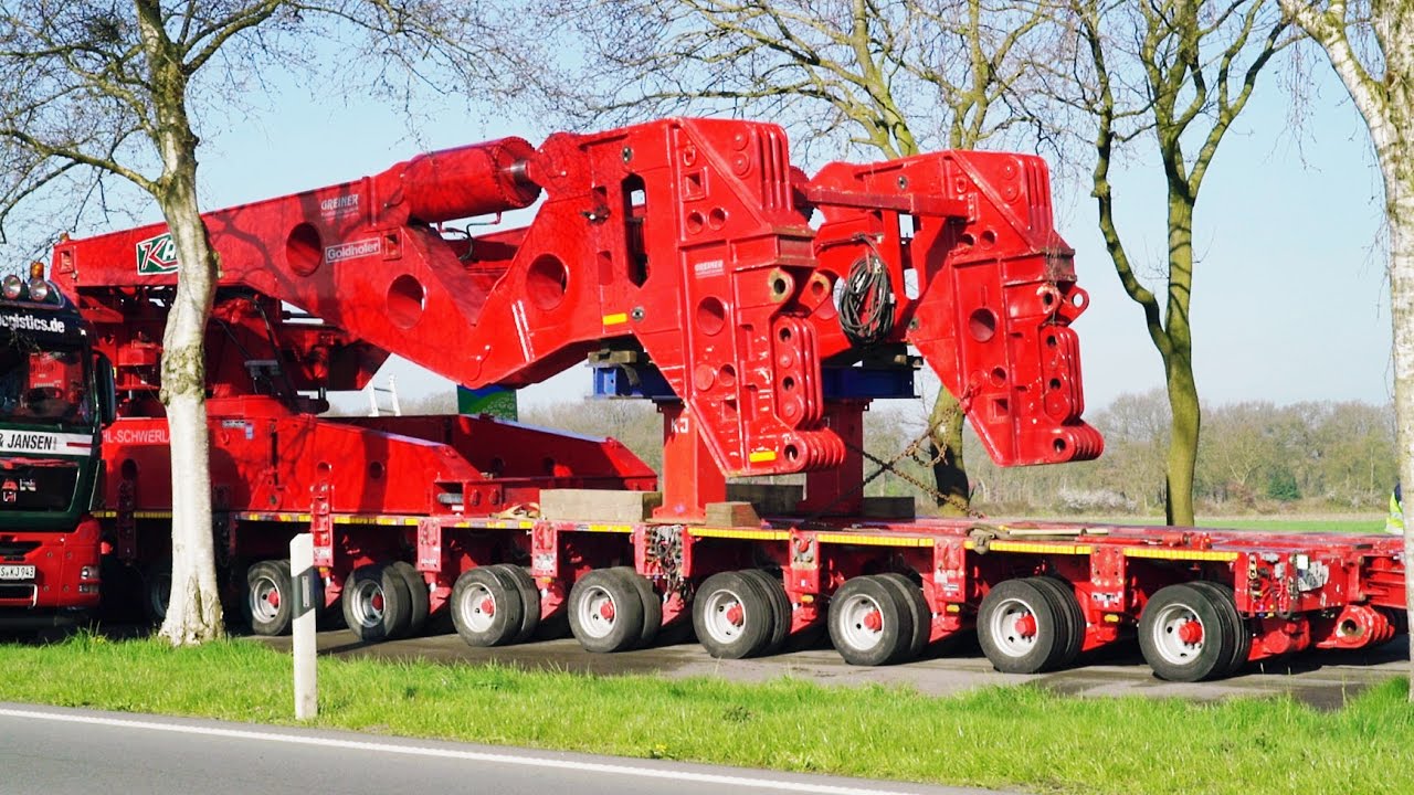 Schwertransport: Umbau der 600 t Seitenträgerbrücke | Kahl Schwerlast