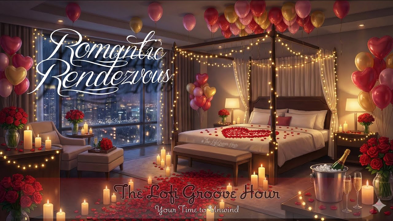 Romantic Rendezvous 🌹💋// Soulful Love R&B Lofi for Valentine's Day// The Lofi Groove Hour 🎶🎧😎