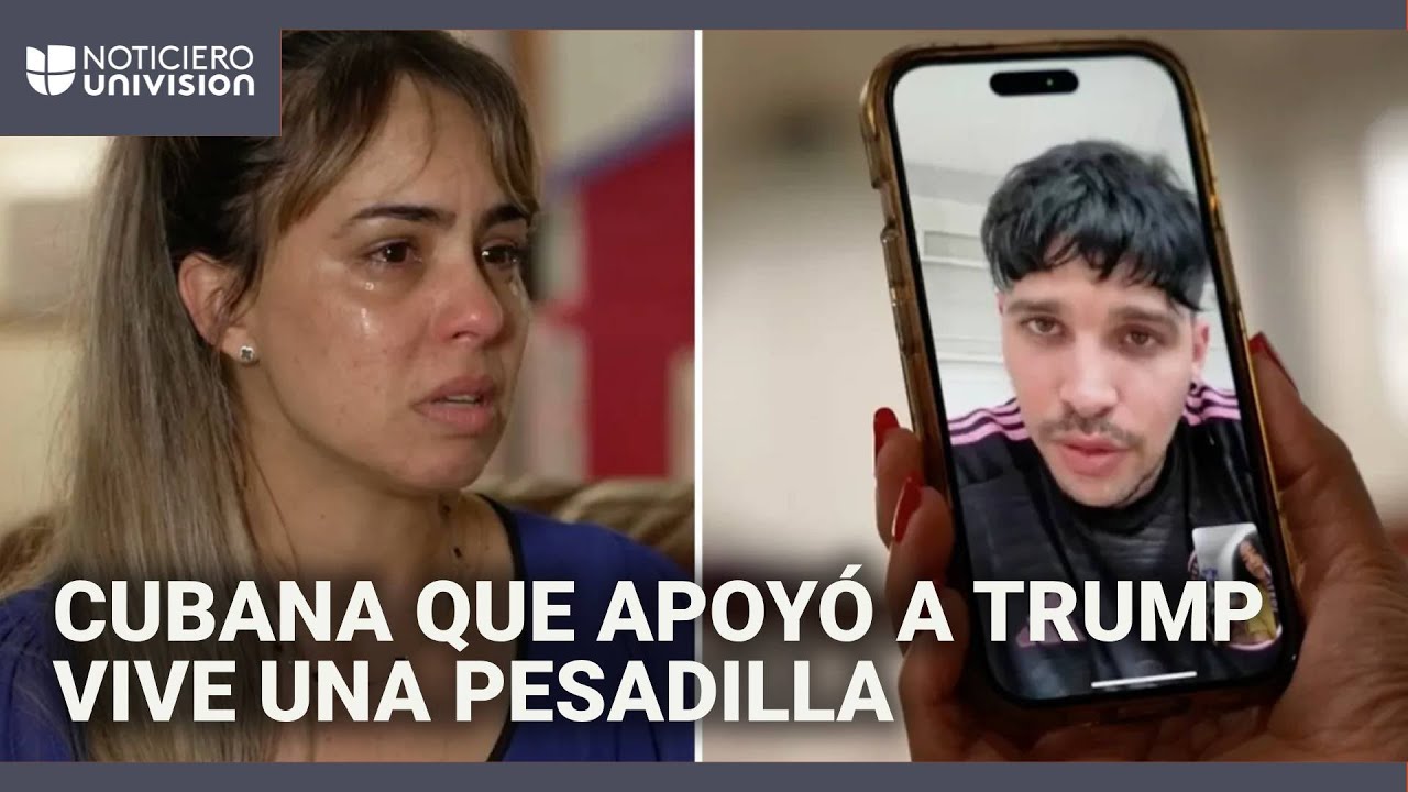 “Me siento traicionada”: cubana que votó por Trump enfrenta el drama de la deportación de su esposo