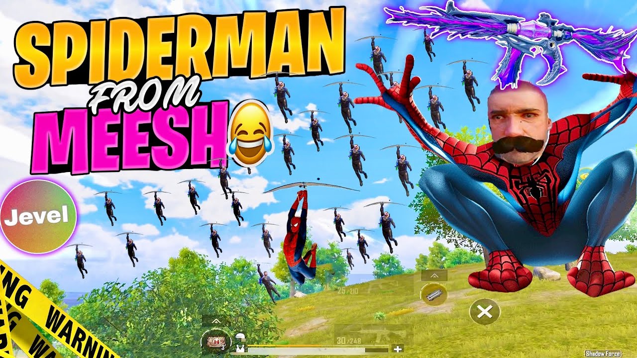 SPIDERMAN FROM MESSHO VICTOR FUNNY BGMI COMMENTRY #jevel #funny #newupdate