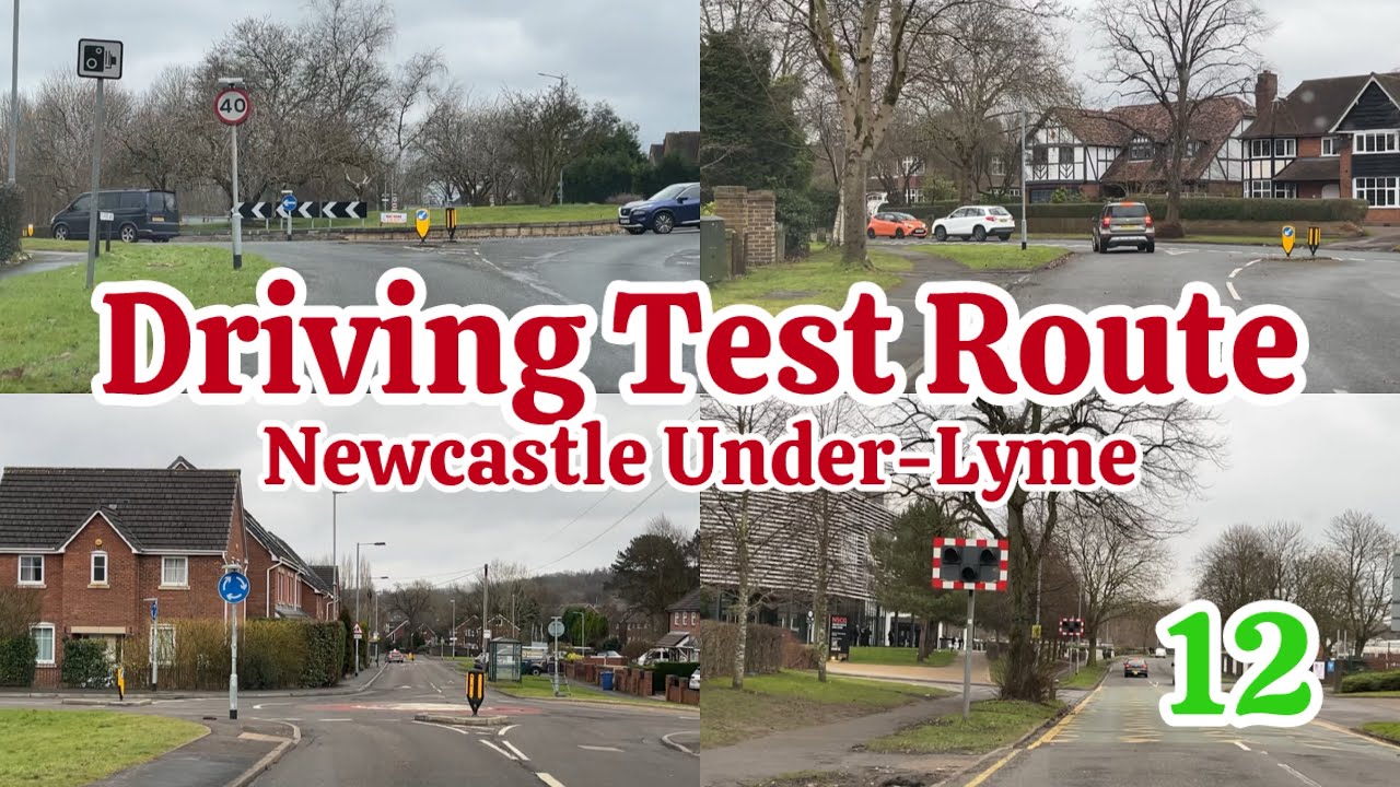 Driving Test Route 12 | Newcastle Under-Lyme | Stoke On Trent | 2025