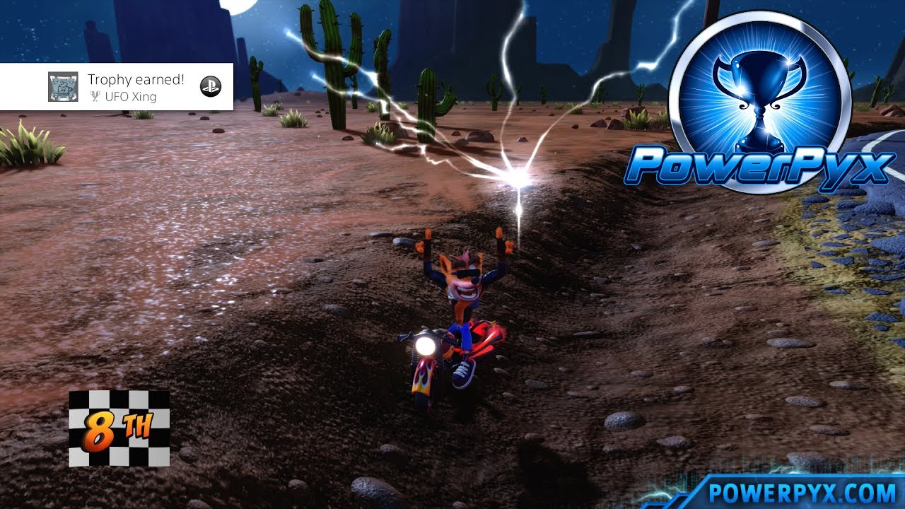 Crash Bandicoot 3: Warped - Road Crash Secret Exit (UFO Xing Trophy Guide)