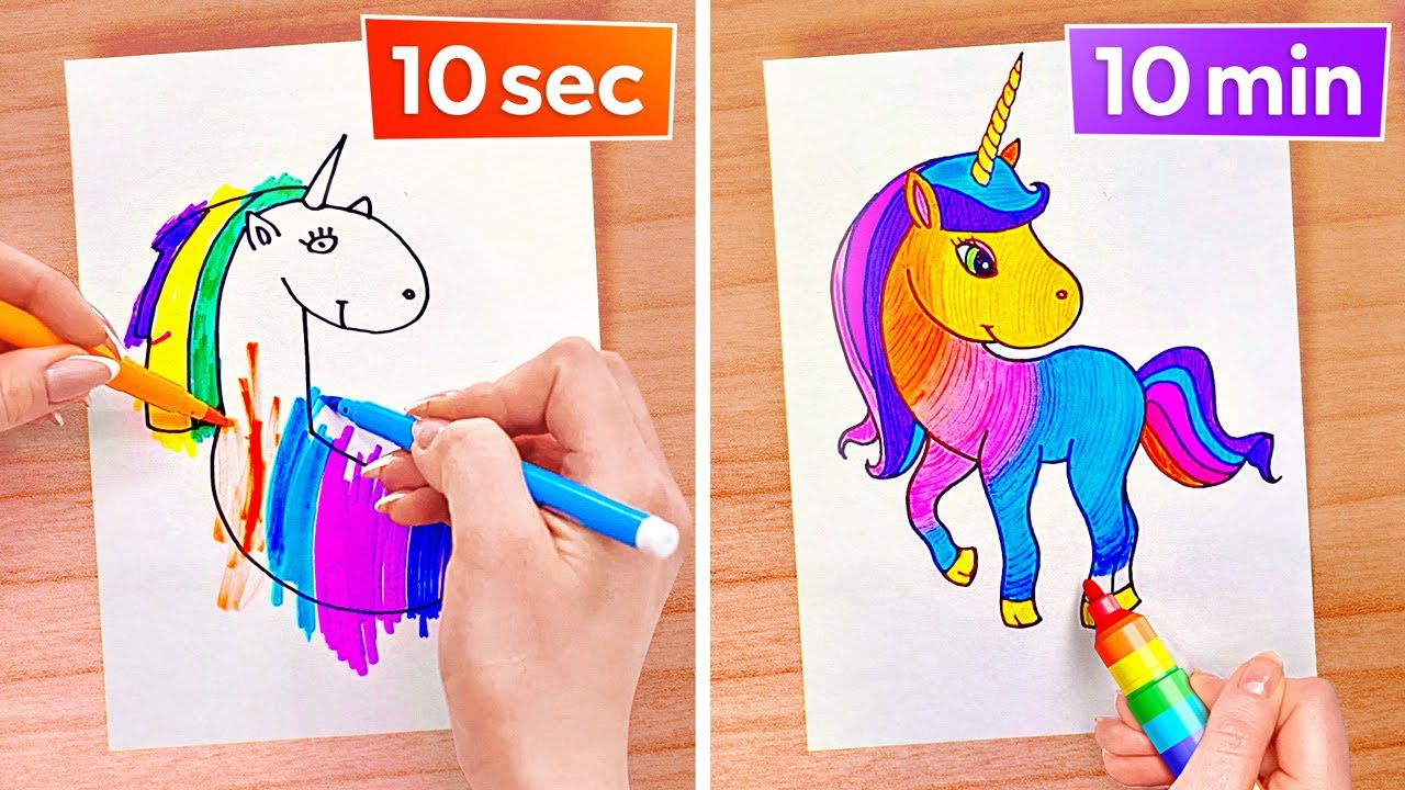COOL ART TRICKS AND DRAWING HACKS || Easy And Cool Art Hacks by 123 GO Like!