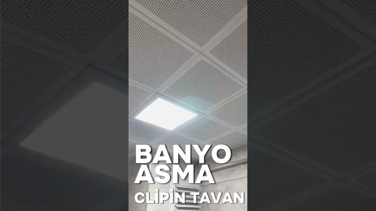 Banyo asma tavan clipin tavan nasıl yapılır? Kendim yapabilirsin! #asmatavan #clipintavan #banyo