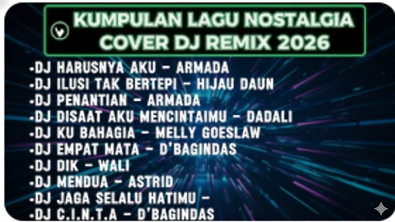 DJ TIKTOK TERBARU VIRAL - KUMPULAN LAGU NOSTALGIA COVER DJ REMIX