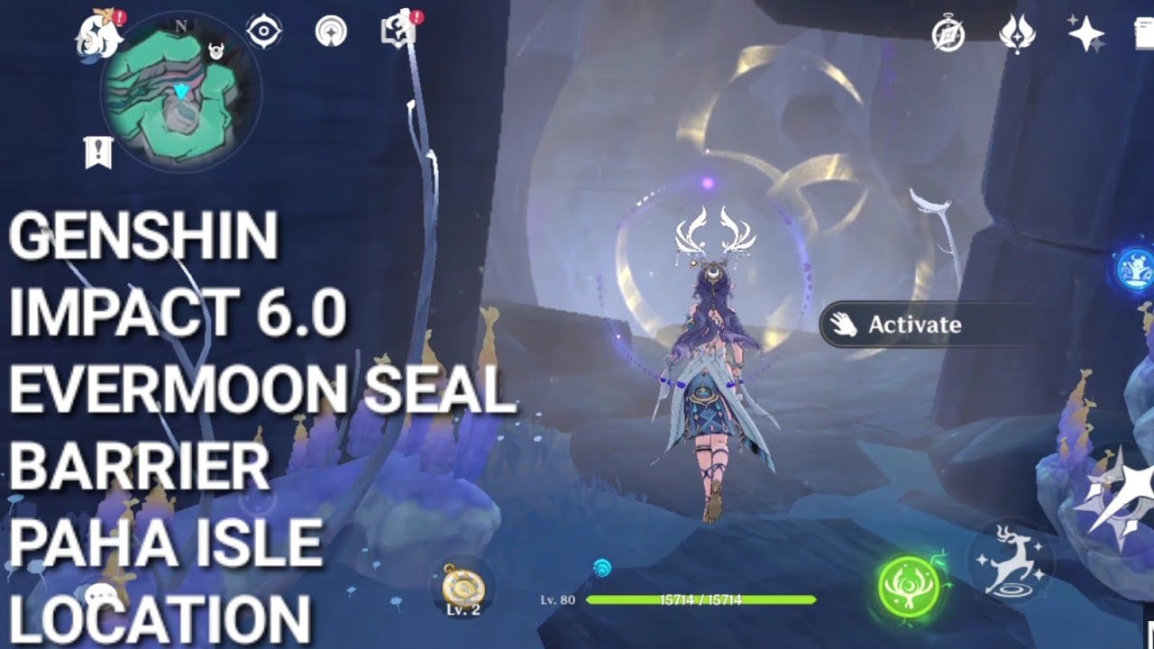 GENSHIN IMPACT 6.0 - EVERMOON SEAL BARRIER PAHA ISLE LOCATION