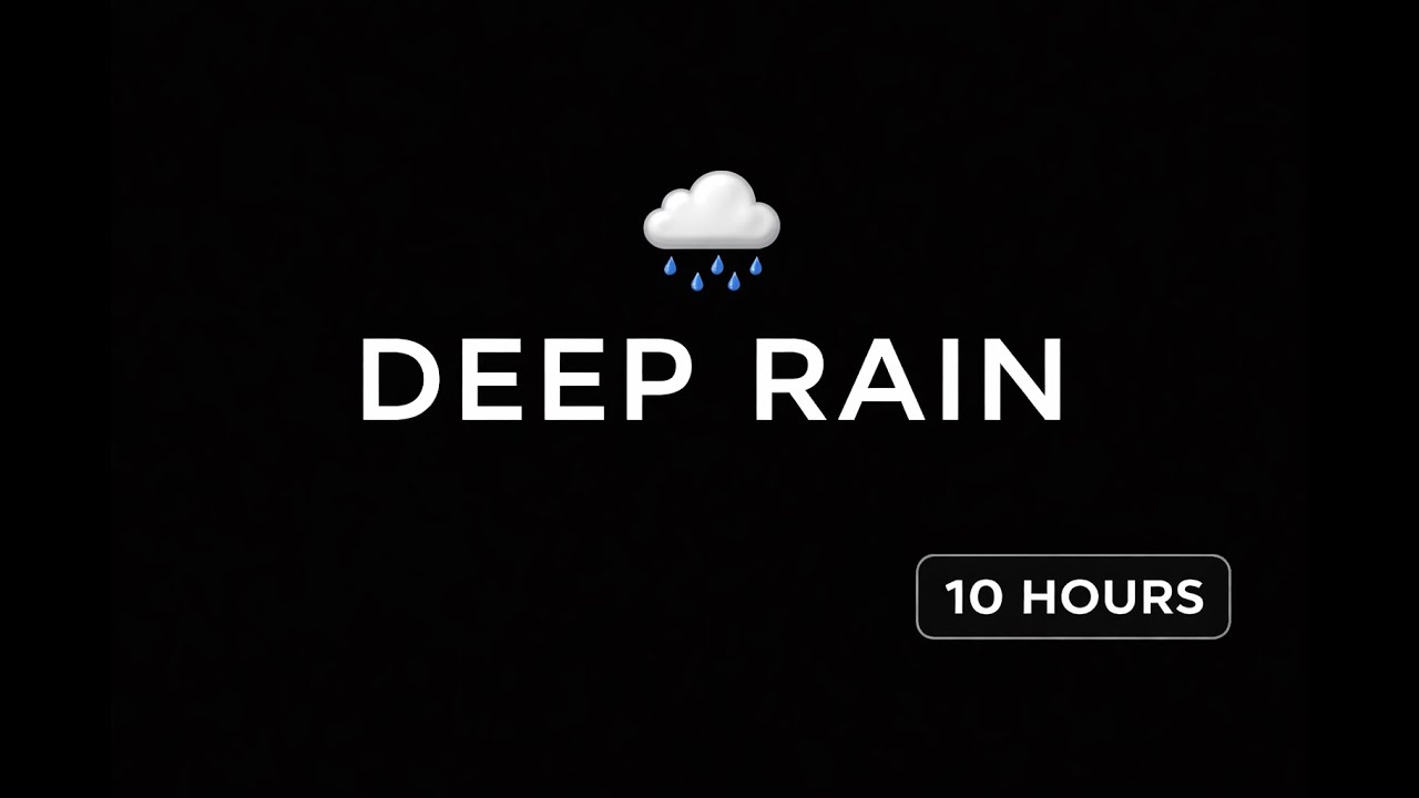 Deep Rain Sounds for Sleep 🌧️ | Black Screen | No Music