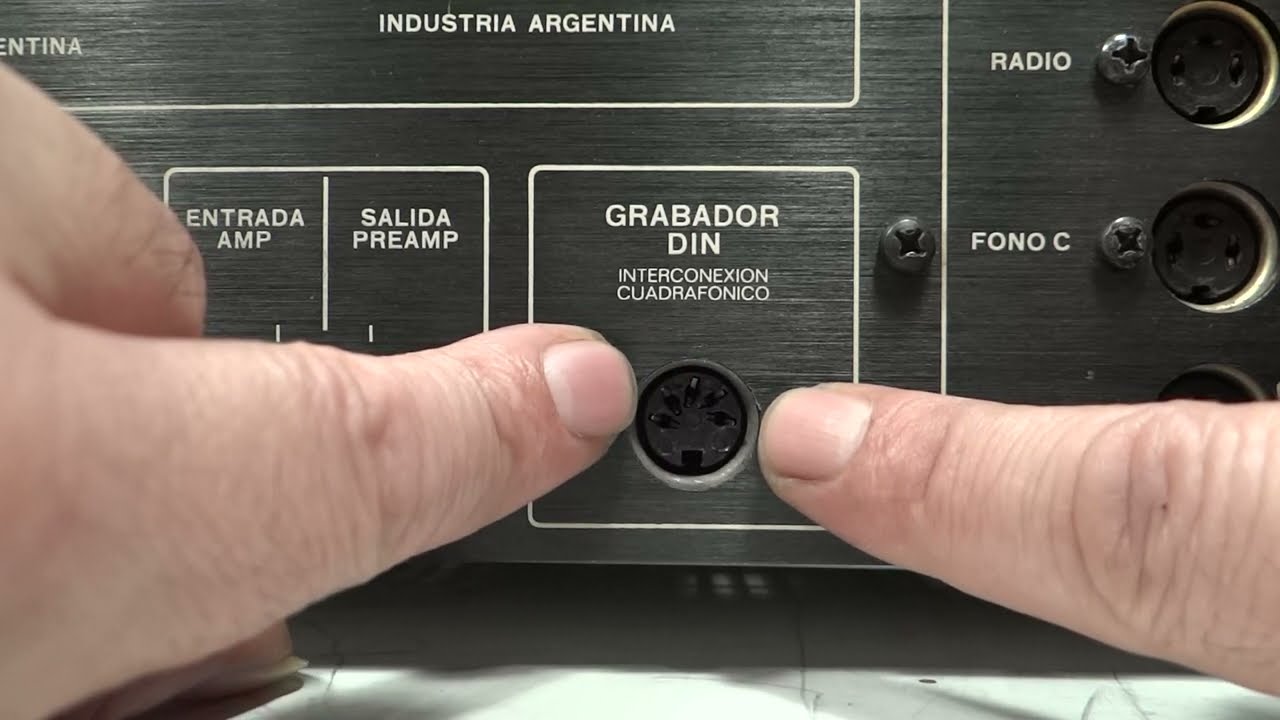 COMO USAR UN AMPLIFICADOR INTEGRADO AUDINAC AT-510 ARGENTINA 1976 TUTORIAL