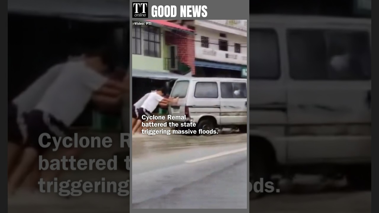 How This Manipur Minister Cleared Flooded Roads in Manipur #viralvideo #shorts