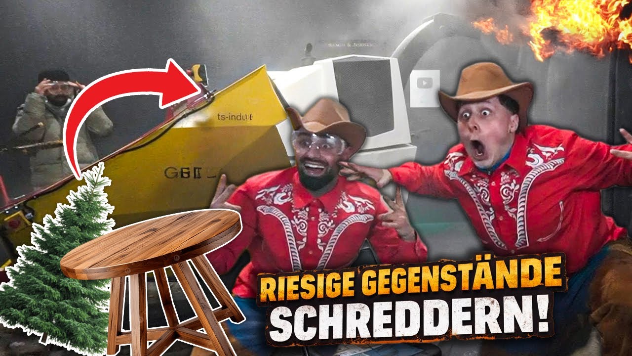 Jordan & Semih ZERSTÖREN 12.000€ SCHREDDER MASCHINE 