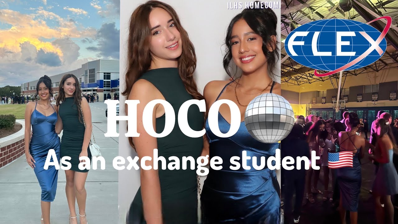 Vlog: Homecoming dance as an exchange student 🇺🇸| American high school| FLEX PROGRAM 