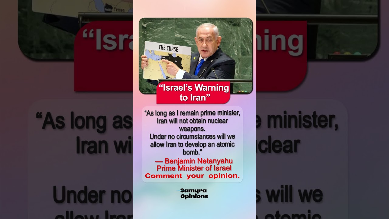 Netanyahu&rsquo;s Nuclear Warning to Iran: &ldquo;Iran Will Not Get Atomic Weapons&rdquo;