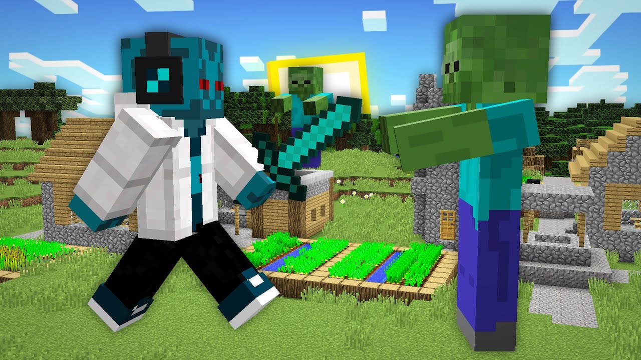 ZACHRÁNIL JSEM VESNICI PŘED ÚTOKEM ZOMBIE GIGANTŮ! | Minecraft