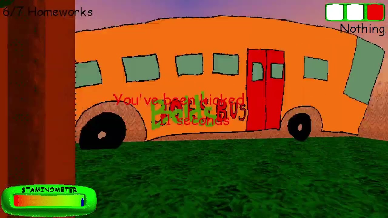 Baldi is stuck on a Chair!