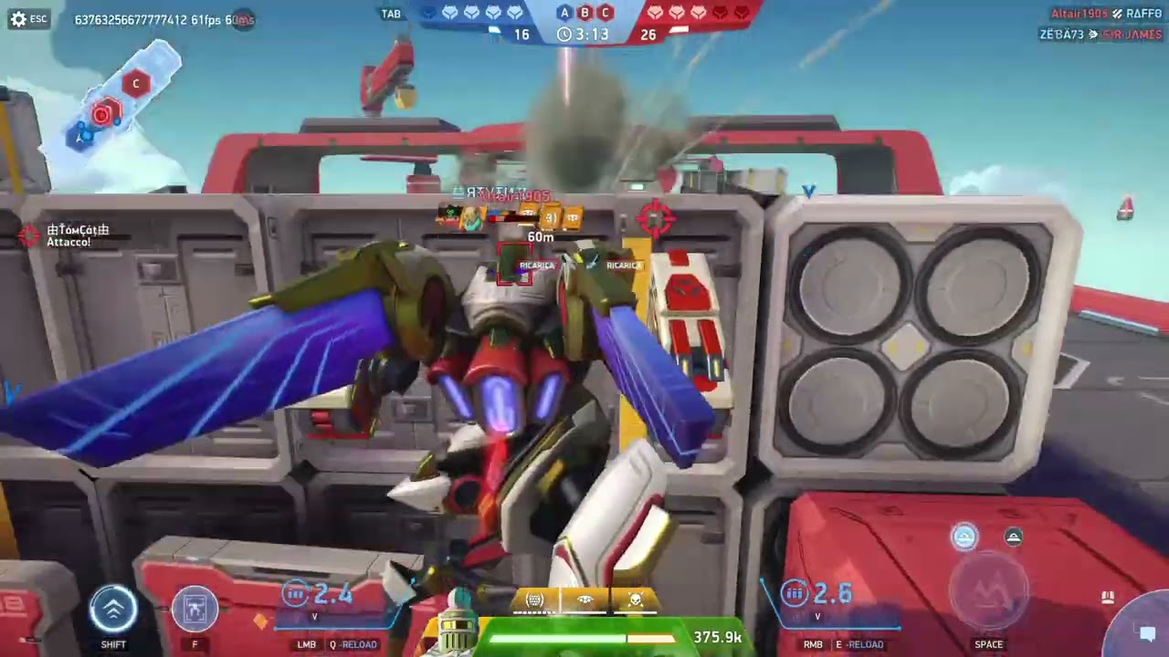 Mix Team CPC - [_HIT_] vs [LND] [SLASH] - Mech Arena Endgame Gameplay