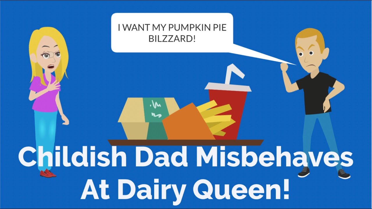 Childish Dad Misbehaves At Dairy Queen!