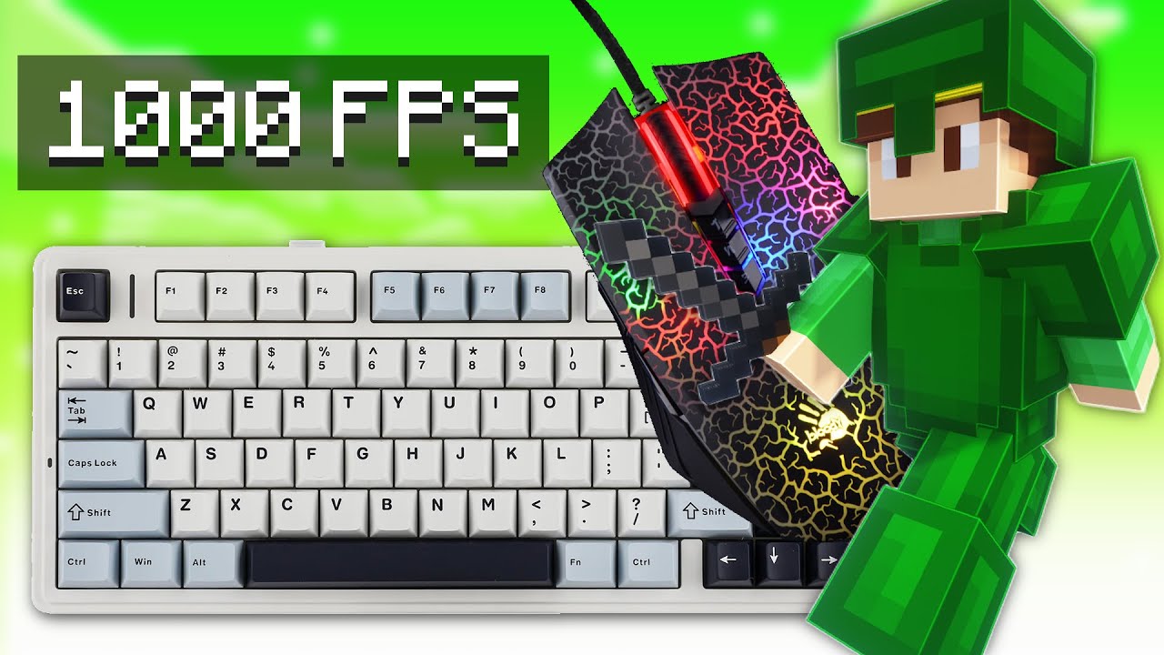 Relaxing Keyboard + Mouse Sounds ASMR / Pika Network Bedwars