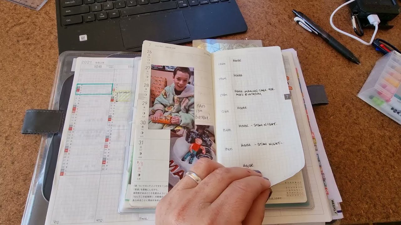 Hobonichi Weeks 2021 Flipthrough - August