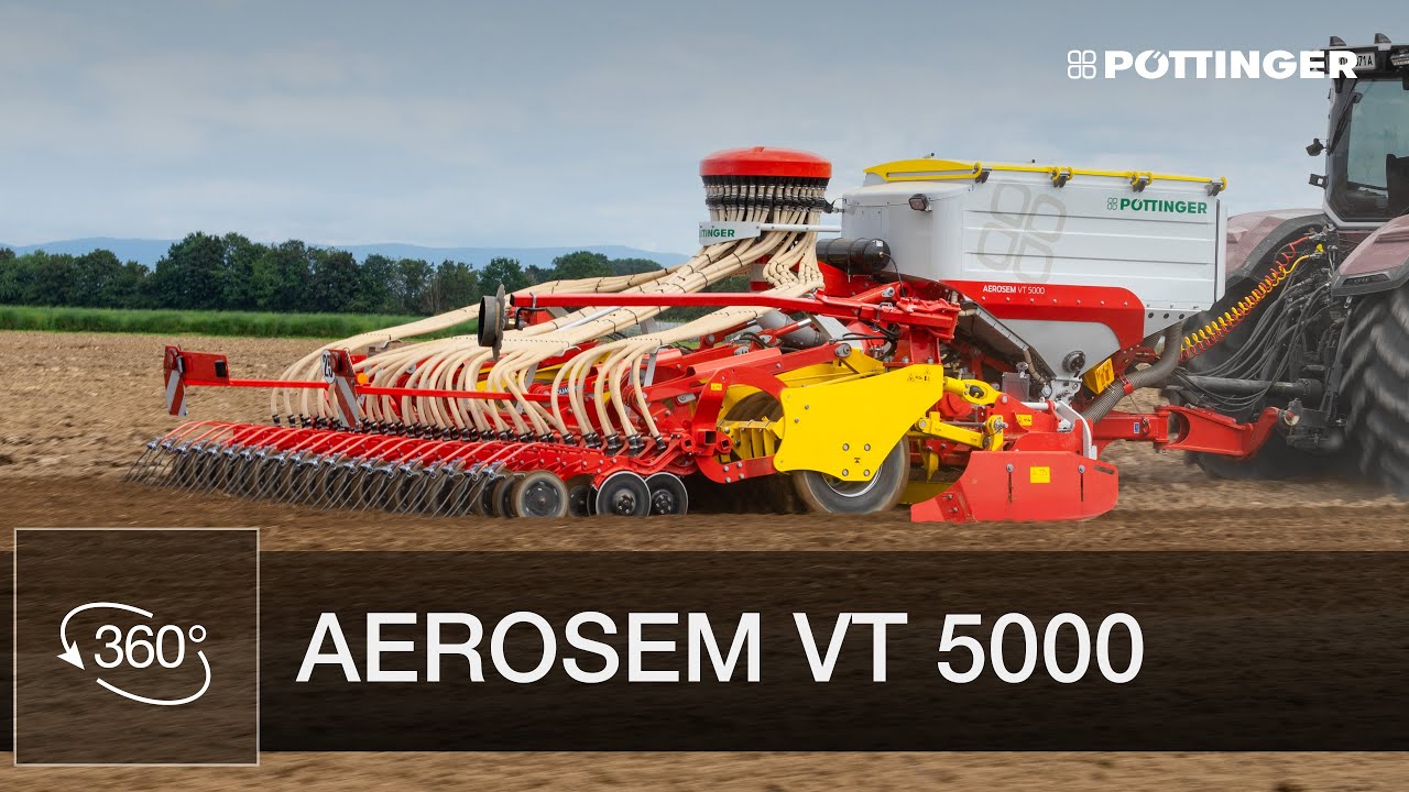 Combiné de semis pneumatique AEROSEM VT 5000 de PÖTTINGER – Présentation de la machine (Walkaround)