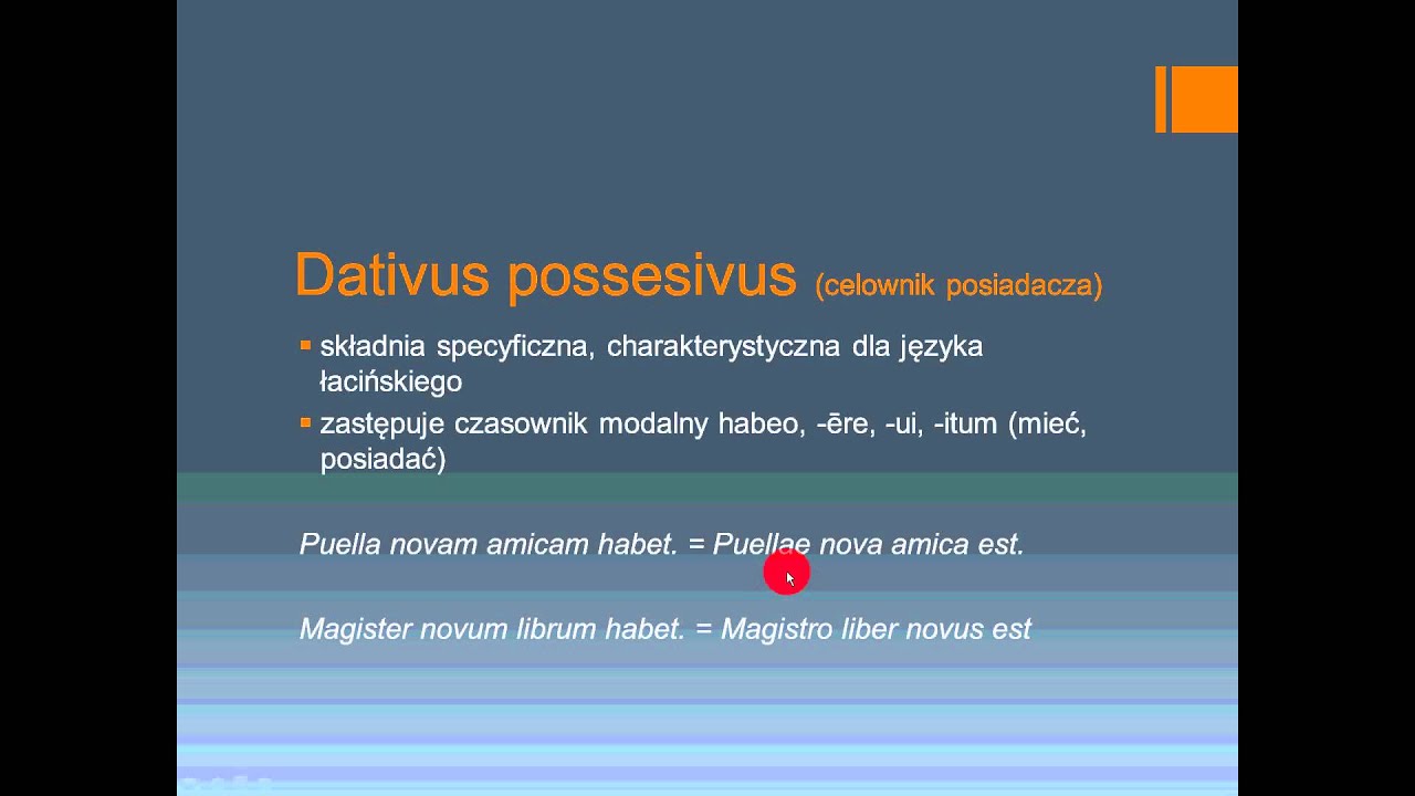 Dativus possesivus