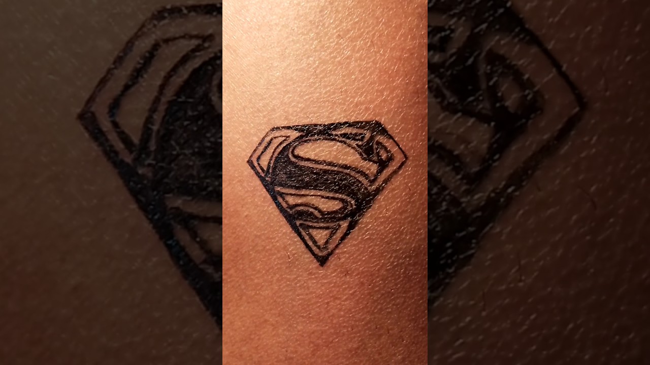 Superman logo drawing 