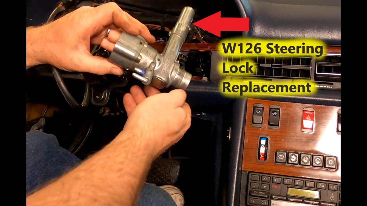 W126 Mercedes Sticking Ignition Key - Part 2 - Steering Wheel/Column Ignition/Lock Replacement