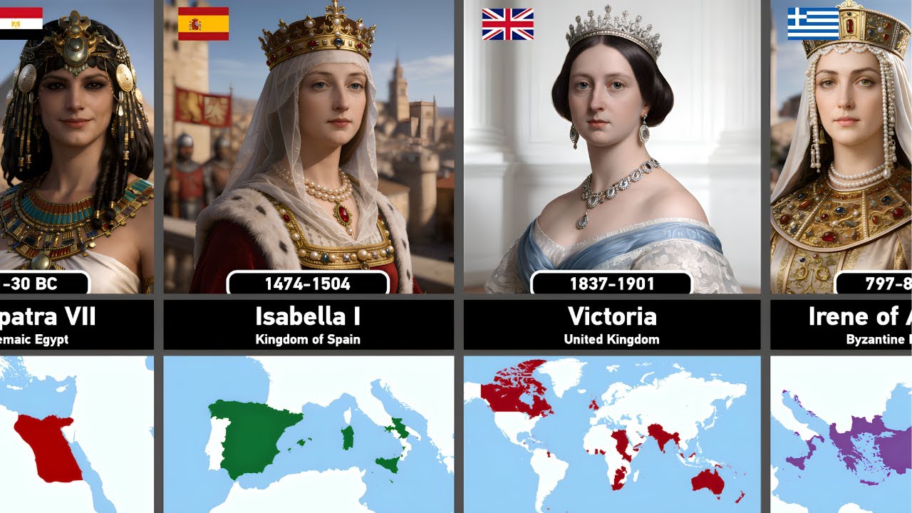 Top 50 Greatest Queens in History