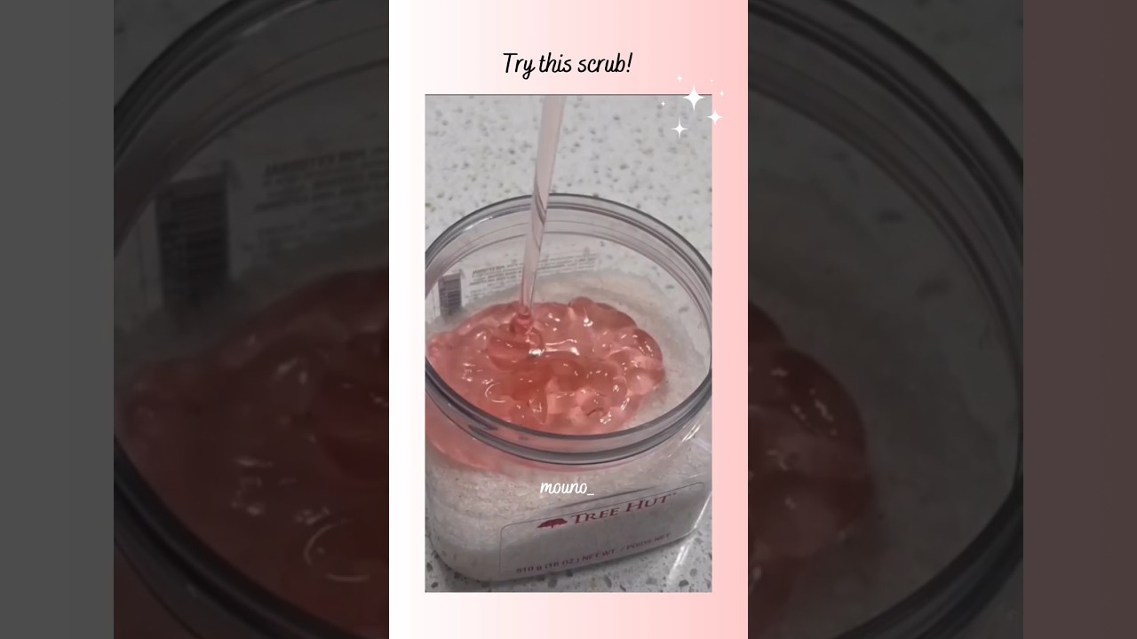 DIY Body Scrub #aesthetic #skincare #diybodyscrub