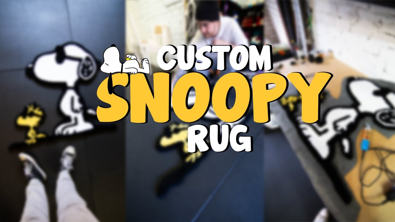 Tufting A Snoopy Rug!