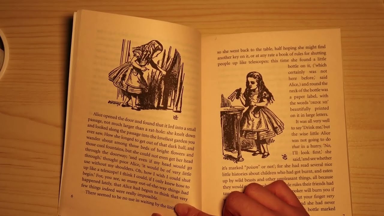 asmr relaxing soft whispering | reading alice's adventures in wonderland until you fall asleep