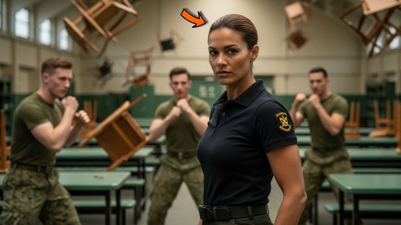 La acorralaron en el almuerzo; en menos de un minuto su entrenamiento SEAL quedó claro