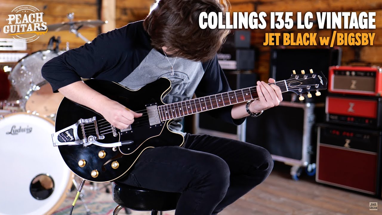 No Talking...Just Tones | Collings I35 LC Vintage - Jet Black with Bigsby