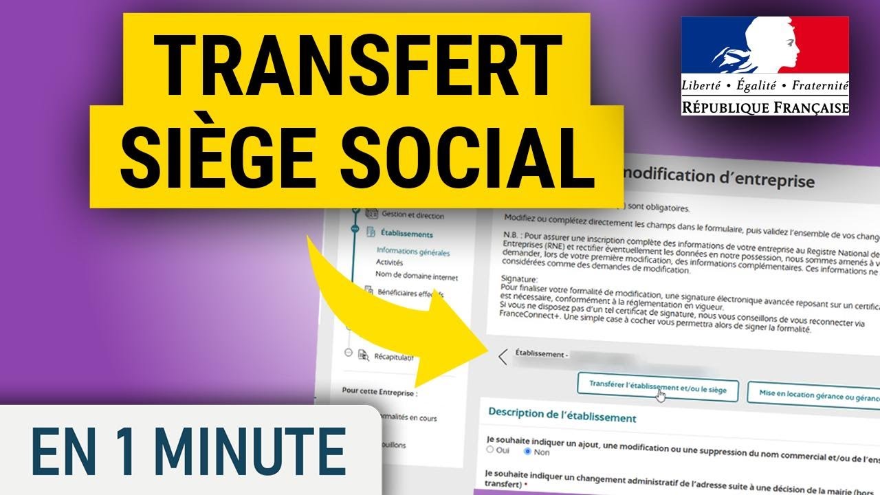 Comment transf&eacute;rer le Si&egrave;ge Social de son Entreprise ?
