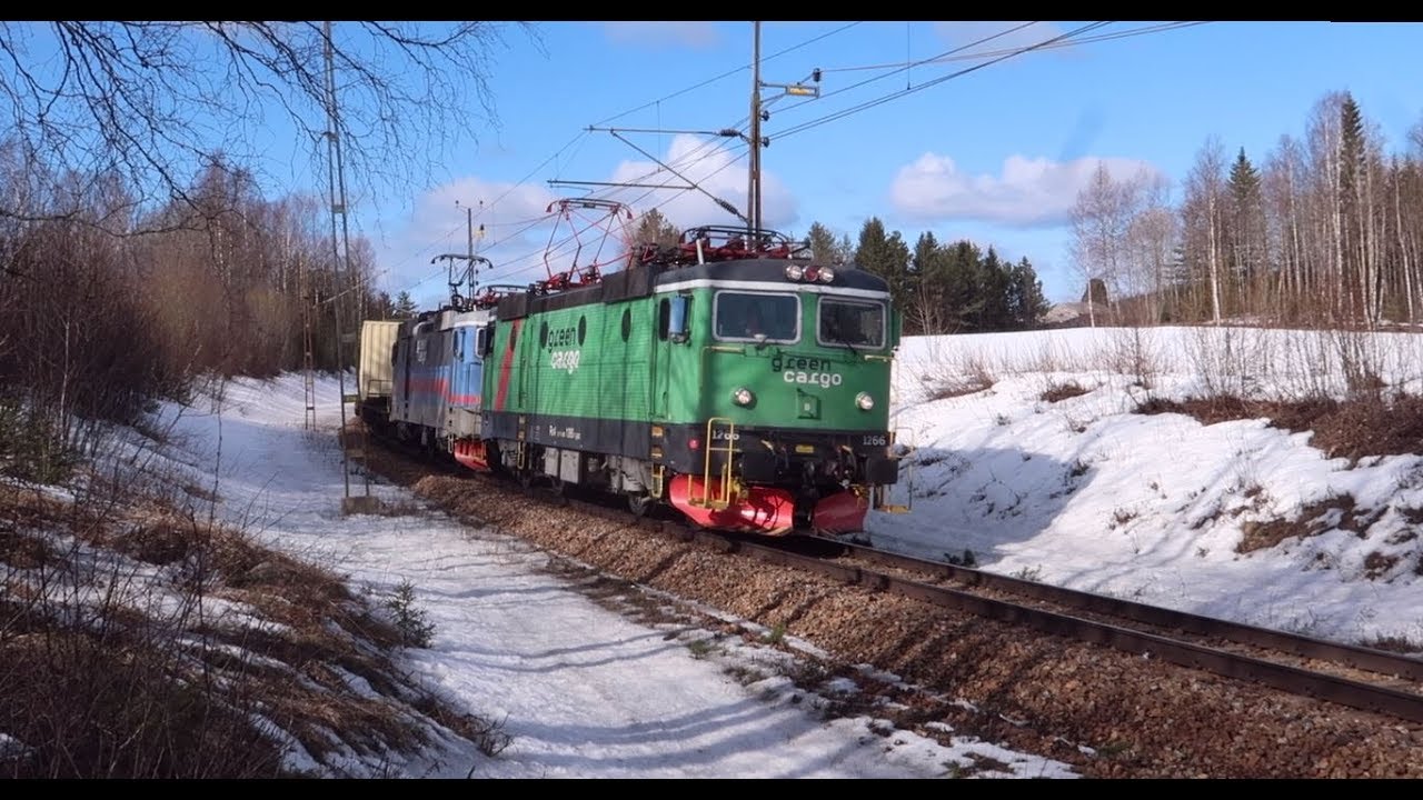 Godståg kombitrafik Björnsjö 18April20