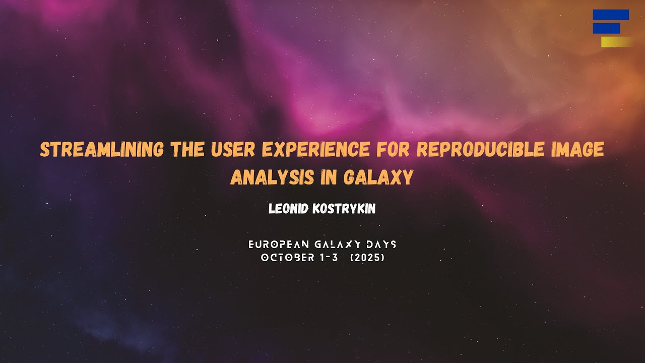 Streamlining the User Experience for Reproducible Image Analysis in Galaxy