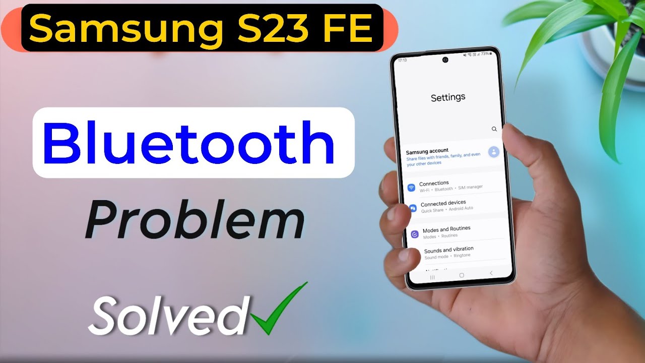 Solve Bluetooth Pairing Problem in Samsung S23 FE | Bluetooth Problem Solution in Galaxy S23 FE
