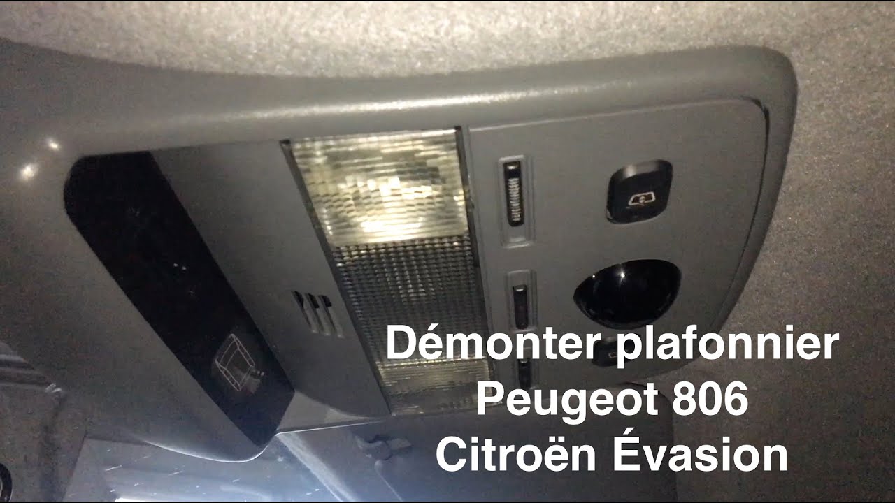 Démonter le plafonnier Peugeot 806 / Citroën évasion