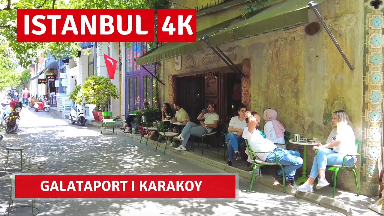 Istanbul 2022 Galataport-Karakoy 4 June Walking Tour|4k UHD 60fps
